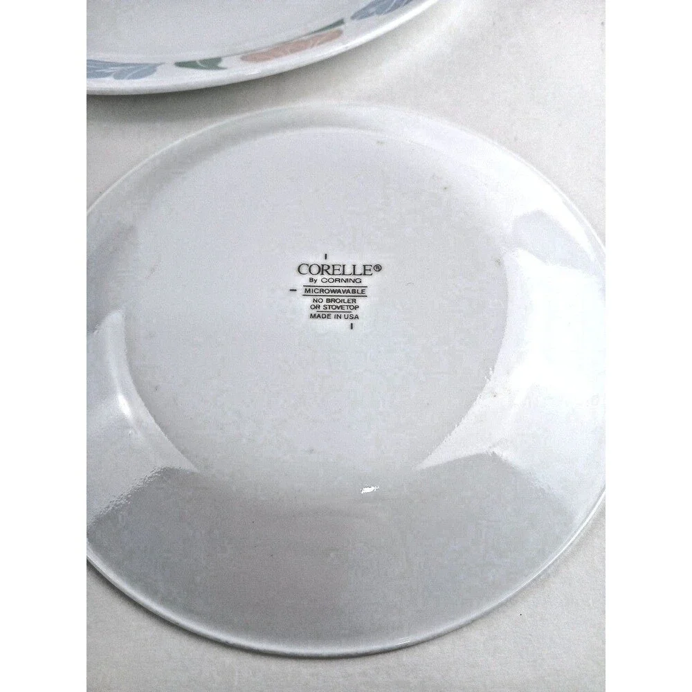 Corelle Vintage Friendship Pattern Dinner Plate & Salad Plate Set Butterfly Gold